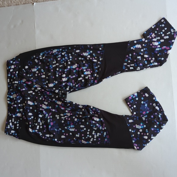 Avia Estilo Athletic Circle Yoga Legging Pant M Black Multi Pattern - Picture 9 of 16